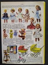 Jouets poupées landaus carabines velos voiture à pédales  publicité 1961
