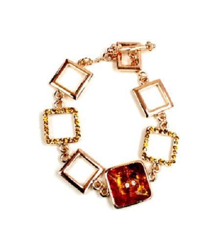 Faceted link bracelet made