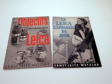 Lot de documentation catalogue Leitz Leica, objectif Summicron, Hektor, Xenon..