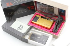 Appareil photo argentique CLA'd [Top MINT w/Data Back] Contax T2 Gold Point...
