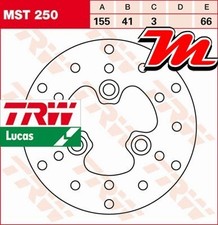 Disque de frein Avant TRW