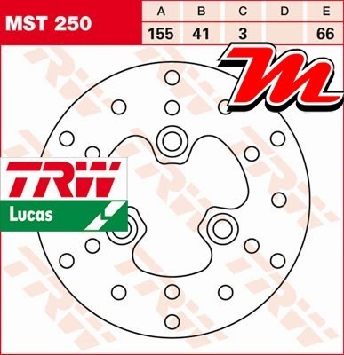 Disque frein avant trw - de,