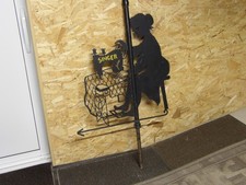 Ancienne Enseigne,fer forgé, girouette,machine à coudre,couturière,mercerie,1930