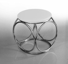 Petit Pouf Ronde Bauhaus En