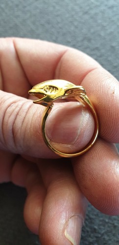 Bague dauphin vermeil or - dauphin,
