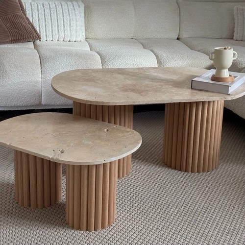 Table basse ovale - , duo