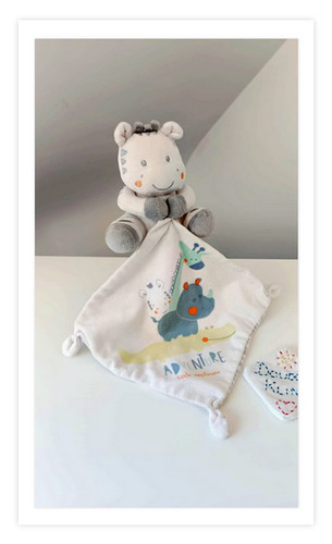 Peluche doudou zèbre - peluche/doudou,