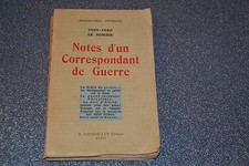 NOTE D'UN CORRESPONDANT DE GUERRE 1942 LE SUICIDE LEFEBVRE signé  (E4)