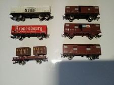 JOUEF - HO - lot de 6 Wagons   SERNAM Stef  Kronenbourg  Bailly 