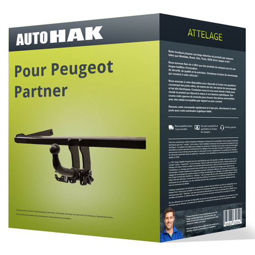 Attelage pour peugeot partner - pour,