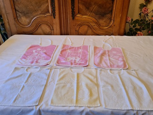 Lot bavoirs enfants lapin - 6,