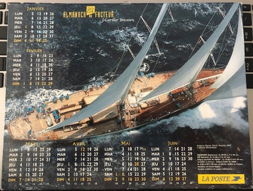 Calendrier almanach facteur - almanach,