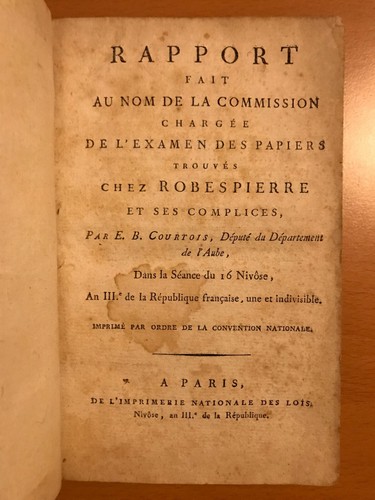 Examen des papiers trouvés - des,