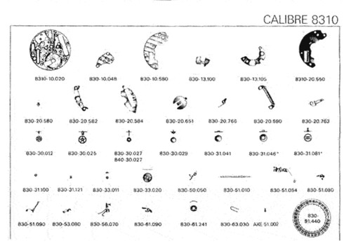 Cartier mvt pièce - -mvt,