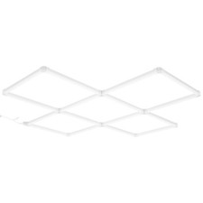 VEVOR Lampe Garage LED 5 Carrés 22000 lm Plafonnier Atelier Éclairage Lumineux