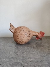 Grand Coq En Céramique Craquelée Athezza. 25cm De Longueur 