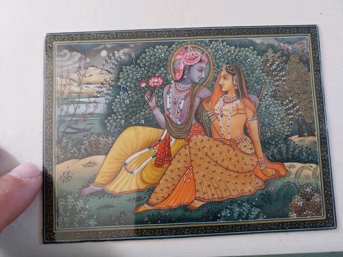 Peinture indou sur ancienne - peinture,