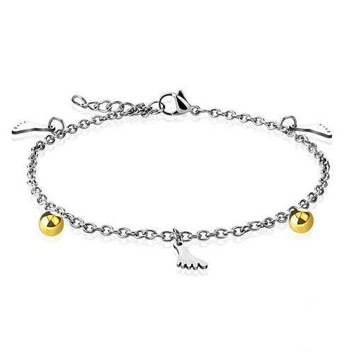 Bracelet chaine cheville - bracelet, de