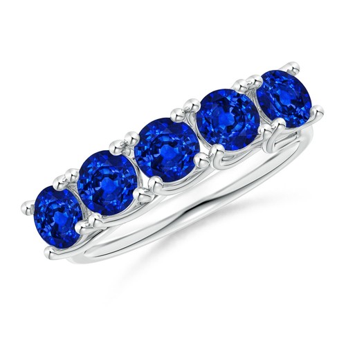 Alliance mariage saphir - saphir, bleu