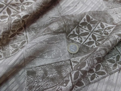 Tissu lin viscose beige taupe - beige,