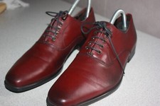 ANDRE Derbys à Lacets Cuir Teinte Prune T 40 TBE