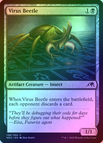 Virus beetle foil - beetle,