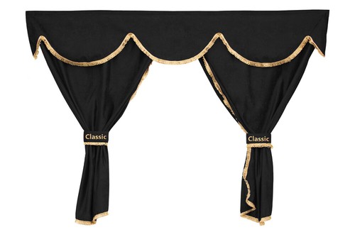 Lot rideaux noirs cabine - lot, de