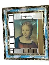 MIROIR CADRE GLACE VIERGE MARIE A L ENFANT PAS STATUE JESUS CHRIST TABLEAU