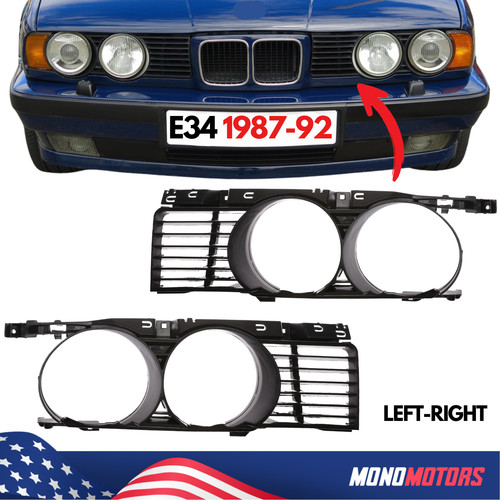 Headlight grille for - headlight, e34