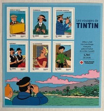 Timbres France feuillet BF 109  Les voyages de Tintin 2007 NEUF