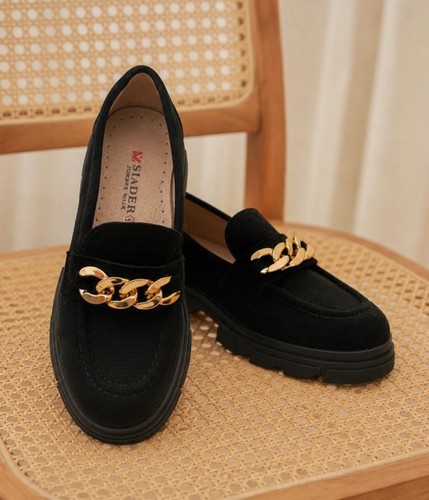 Mocassins femme noirs tendance