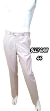 Olly Gan Taille 44  Pantalon de costume doublé beige coton laine  homme