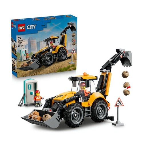 Lego city 60480 tractopelle - lego,