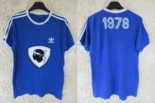 T-shirt SECB BASTIA ADIDAS rétro vintage style maillot COUPE UEFA 1978 coton S/M