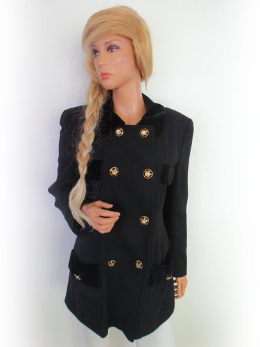 élégant manteau portara - portara, noir