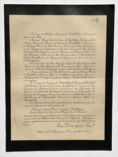 GUILLEBON Garde Corps Charles X FAIRE PART Lambertye PEYROUX Maussabre BOS 1890