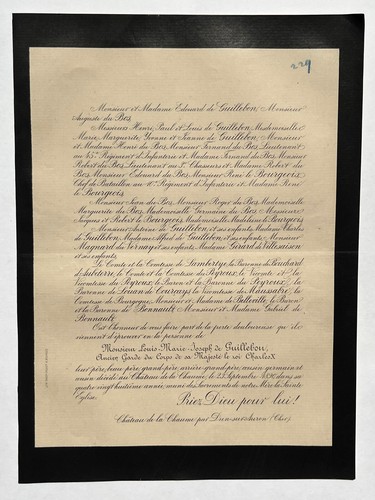 Guillebon garde corps charles - garde,