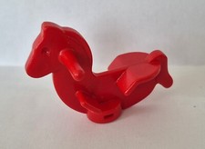 CHEVAL A BASCULE ROUGE CRECHE PLAYMOBIL...