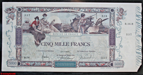 Billet 5000 francs - de,