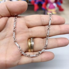 Bracelet Tennis Pl. Or Blanc