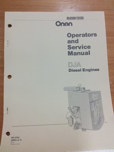 Onan dja series diesel - dja,