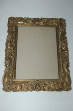 cadre ancien rectangulaire en métal à poser 29,5 cm / 23.3 cm