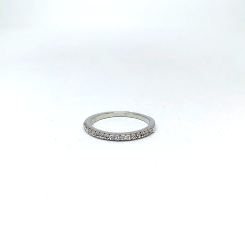 Bague alliance fine zirconium