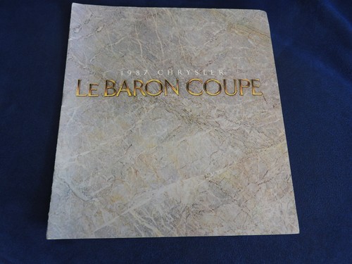 Catalogue chrysler baron - chrysler,