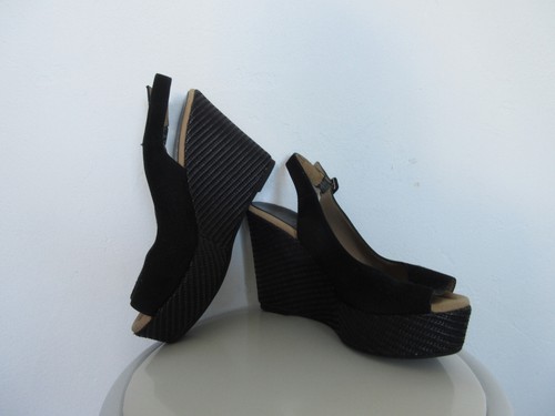 Sandales compensées noires - sandales,