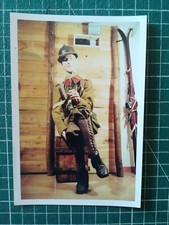 xz49 PHOTO WW1 mannequin poilu en uniforme prise dans un musée