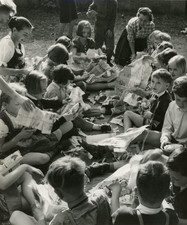 La pêche à la Ligne,1960 Vintage silver print Tirage argentique  13x18  Ci