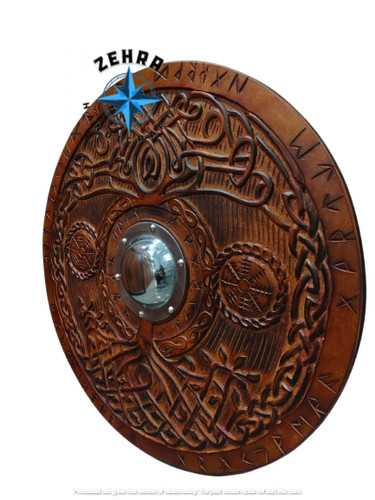 Bouclier viking fait main - fait,