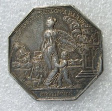 JETON ARGENT LOUIS XVIII   COMPAGNIE D'ASSURANCES GENERALES à PARIS  