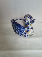 Rare cygne ancien en faience henriot quimper